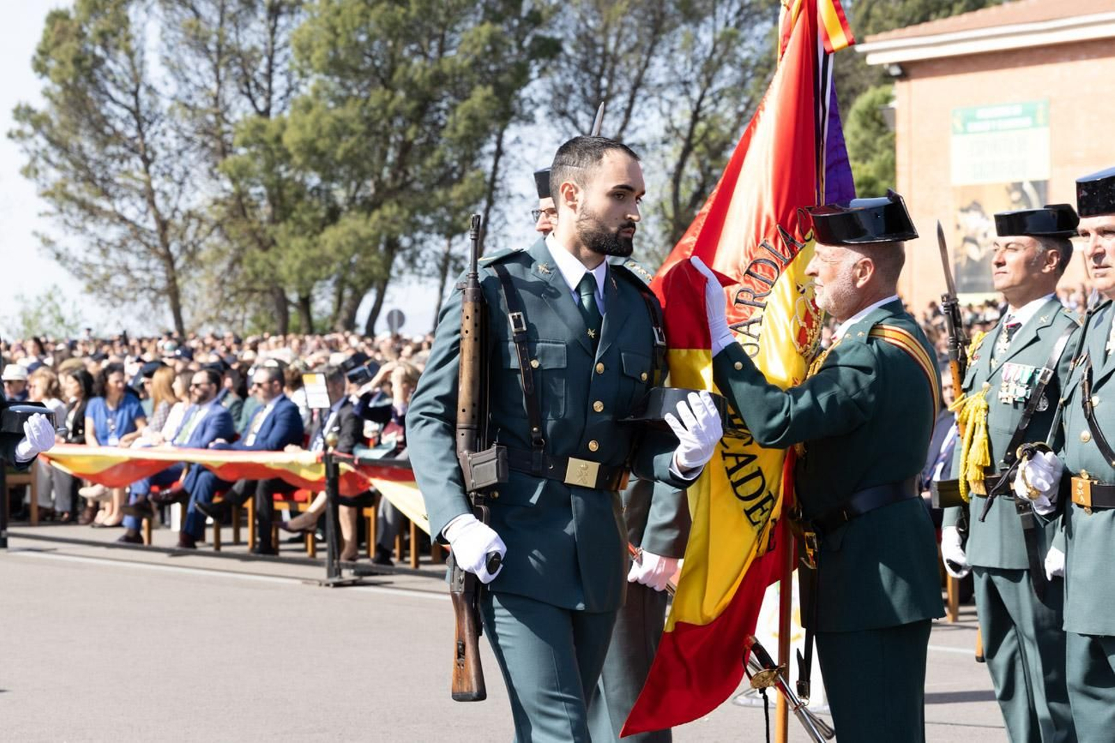 Acto de jura de bandera de la 130ª promoción de guardias civiles de la Academia de Baeza