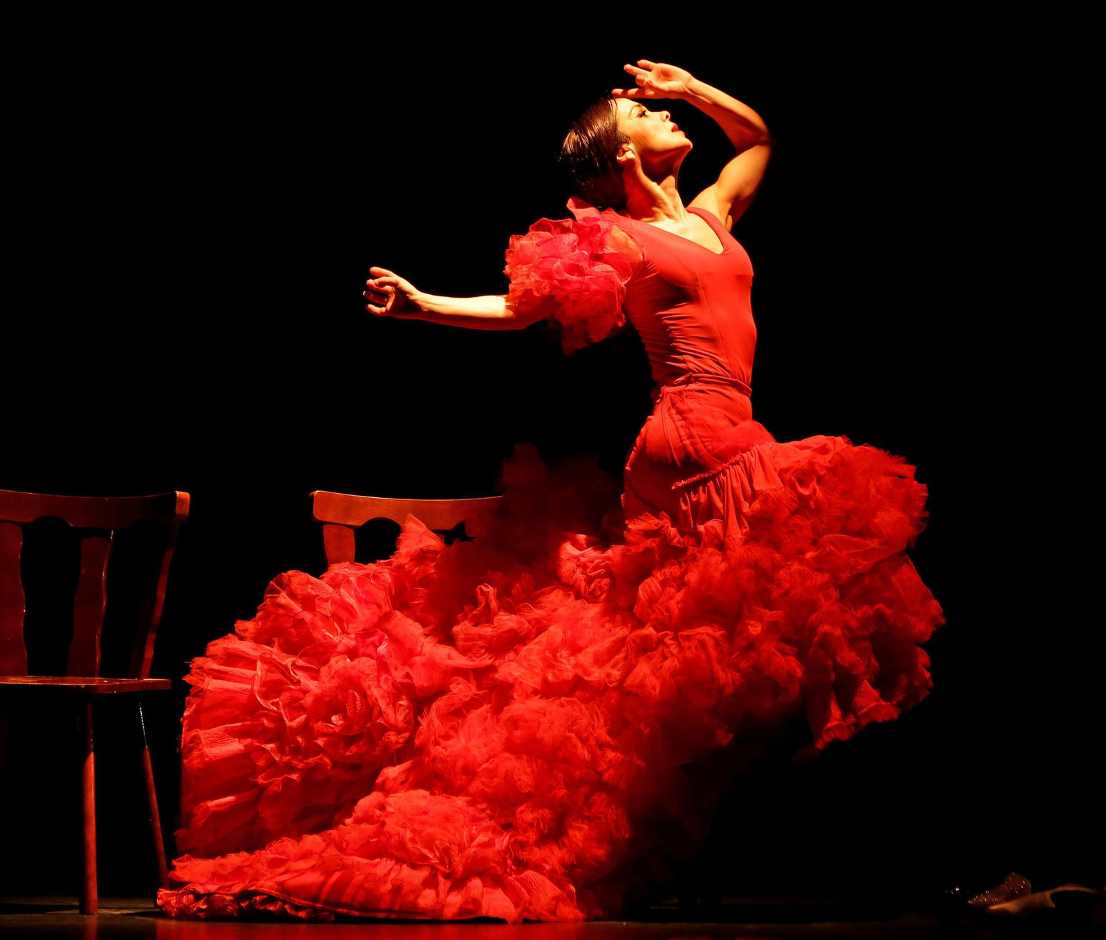 Olga Pericet, durante el espectáculo ganador del premio.