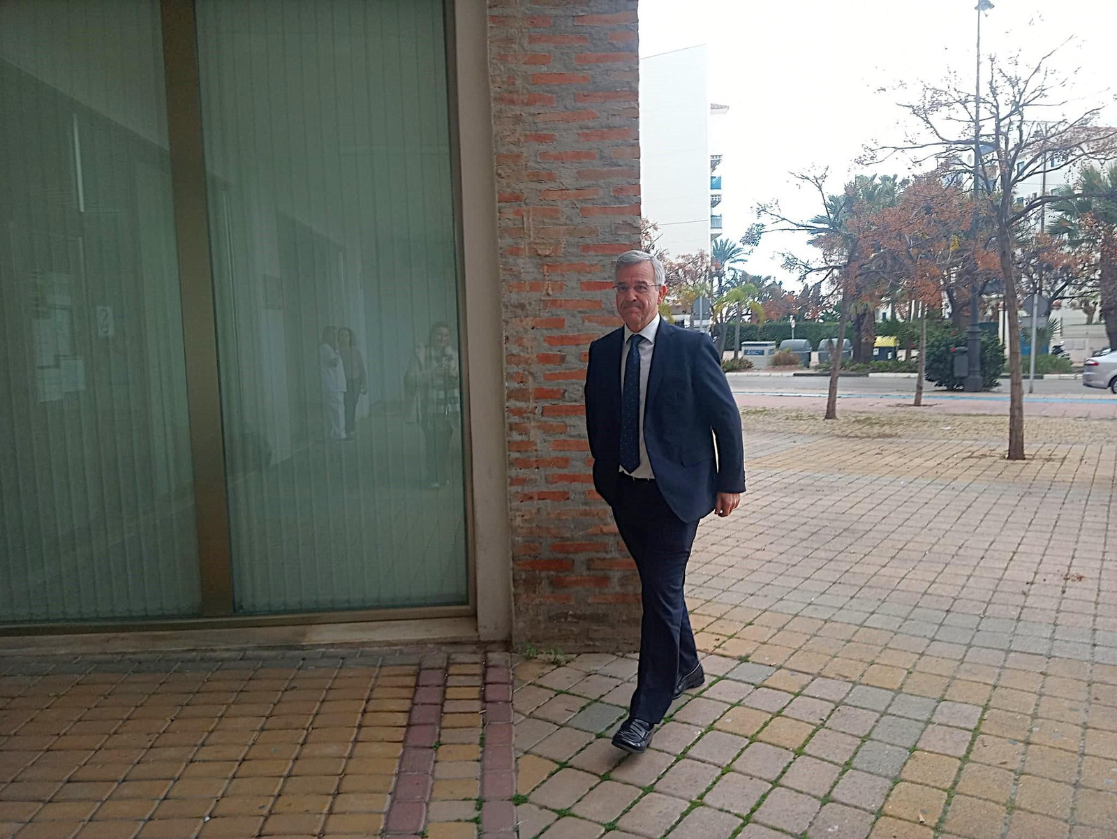 El alcalde de Estepona, José María García Urbano, a su llegada al Juzgado en una imagen de archivo.