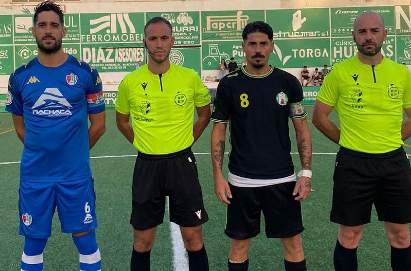 Juanma Espinosa y Moleón, capitán armillero, tras el sorteo de campo.