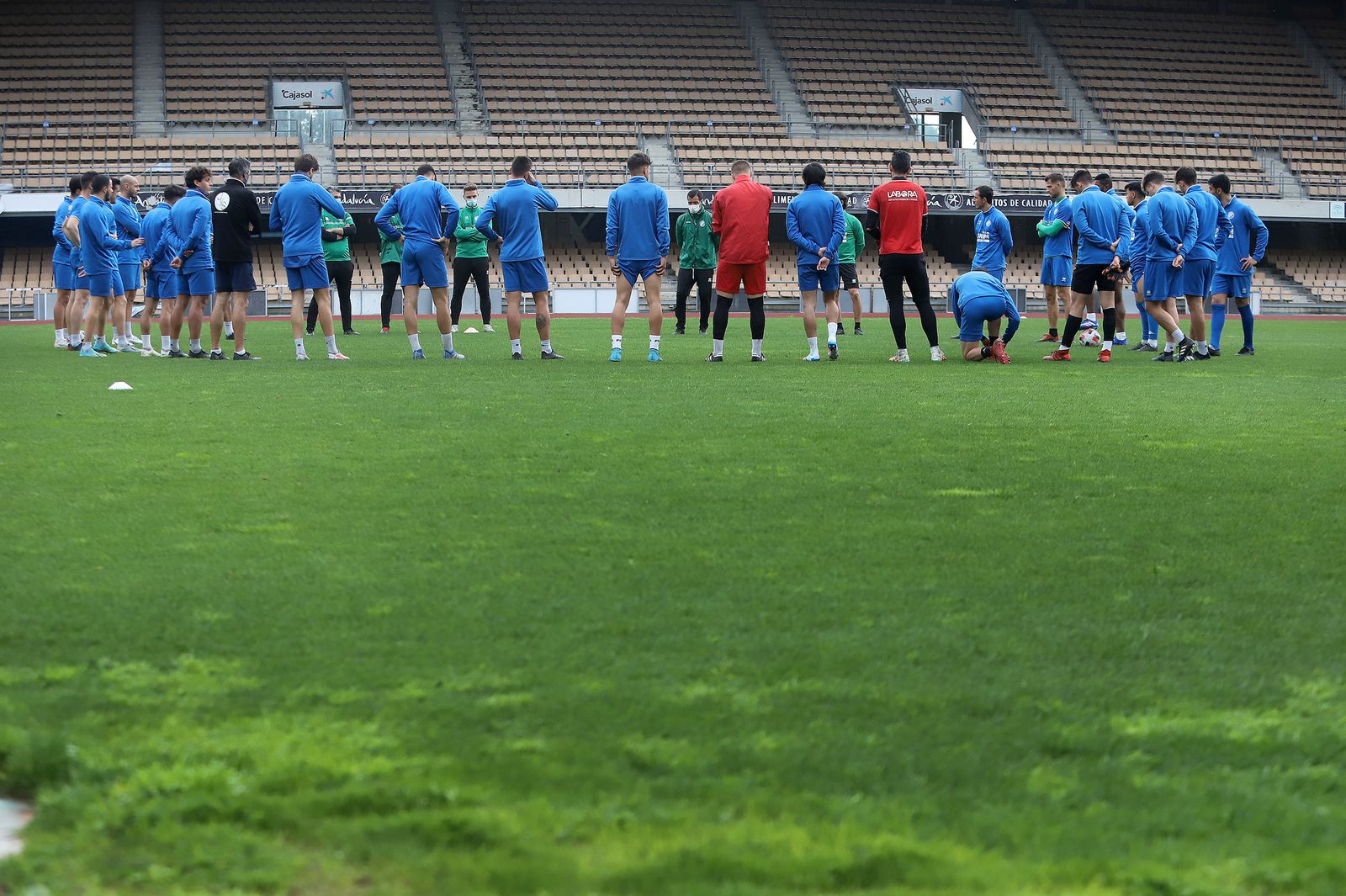 Entrenamiento del Xerez DFC en Chapín.