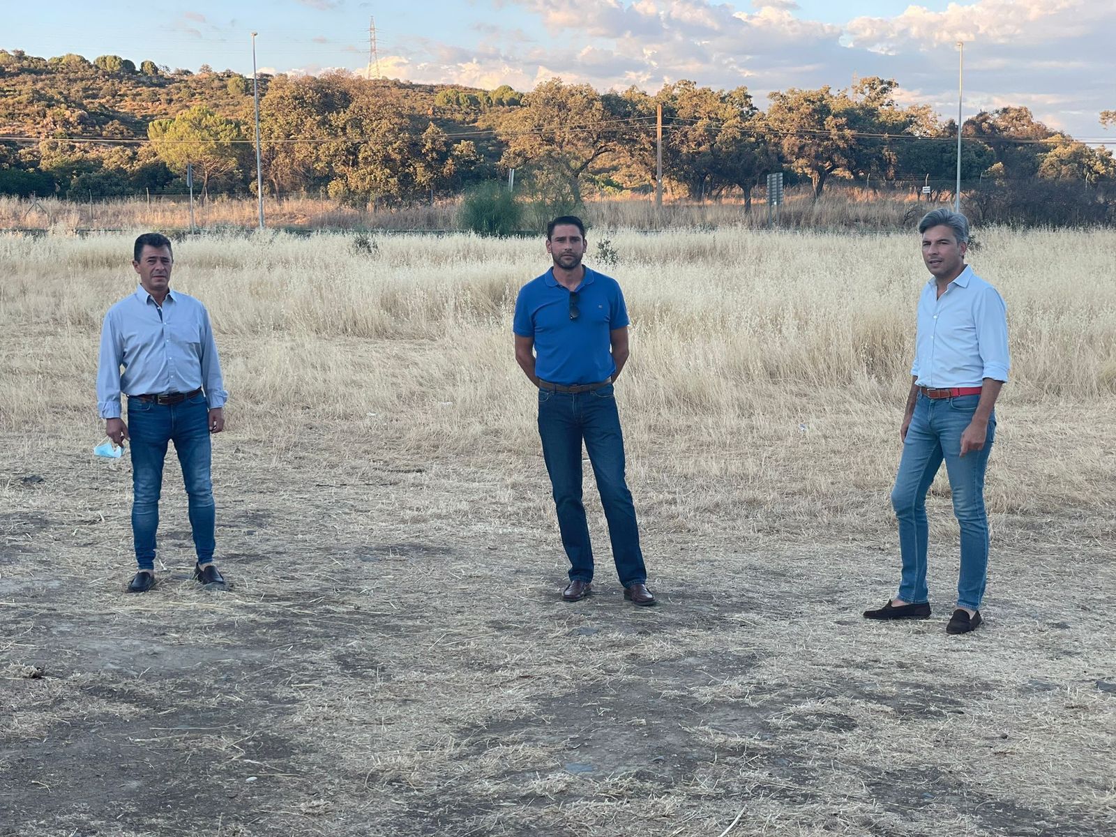 Antonio Ruiz, Pedro López y Andrés Lorite en Obejo.