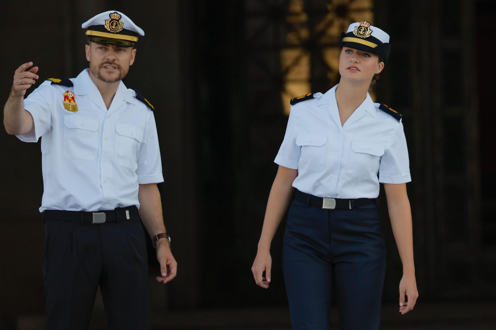 Las fotos del ingreso de la Princesa de Asturias en la Escuela Naval de Marín
