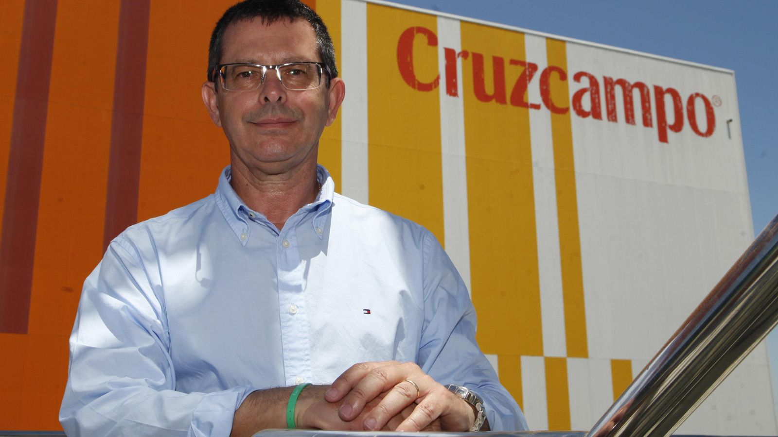 Paco Ferrete, maestro cervecero, en la nueva Fábrica de Cruzcampo del Grupo Heineken.