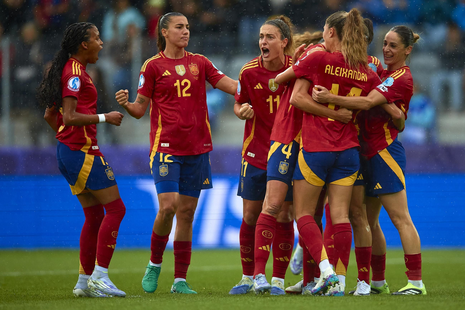 Las fotos de la goleada de España sobre Bélgica en la Eurocopa femenina