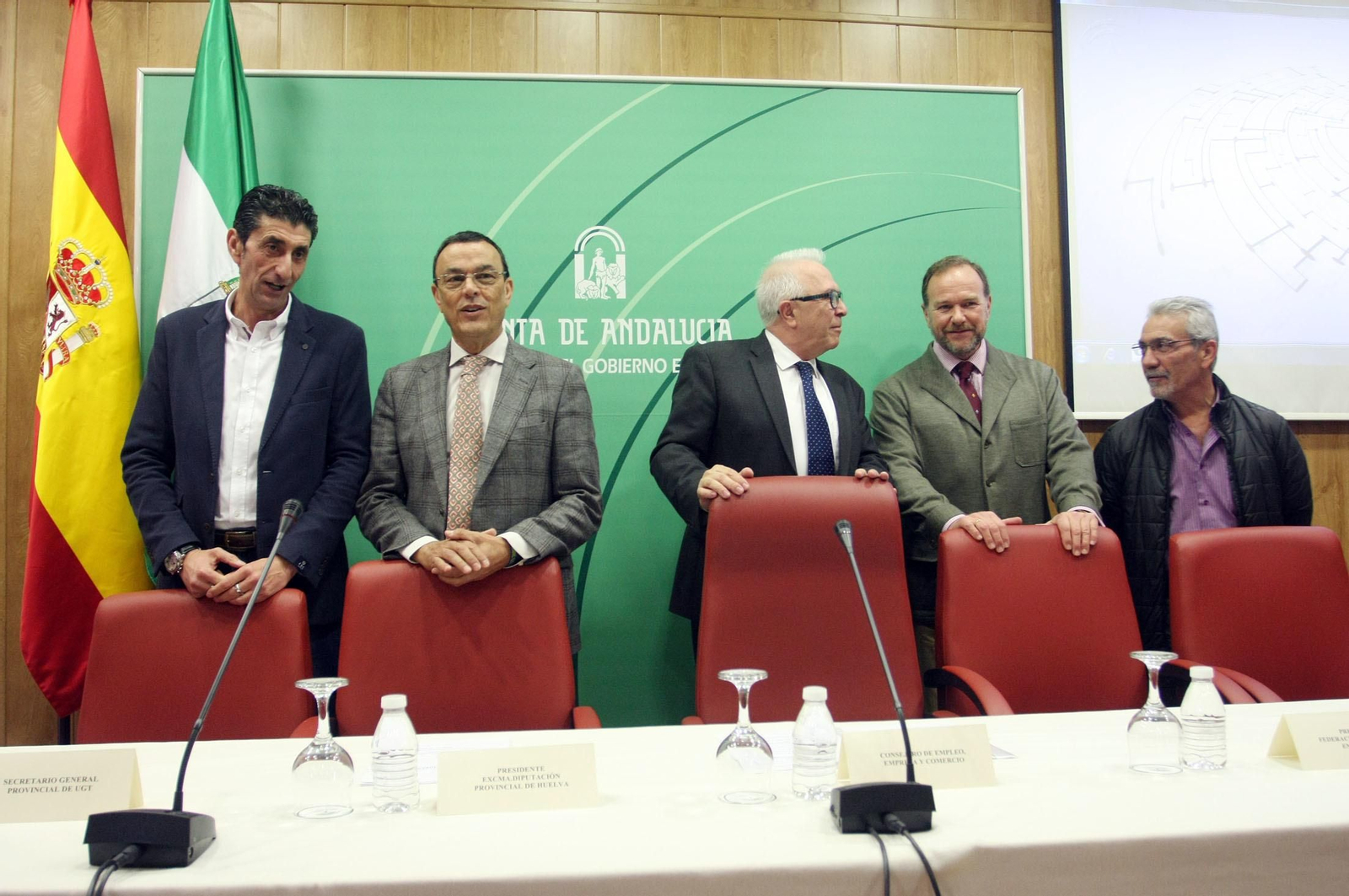 Presentación del Pacto Andaluz por la Industria en la delegación de la Junta en Huelva