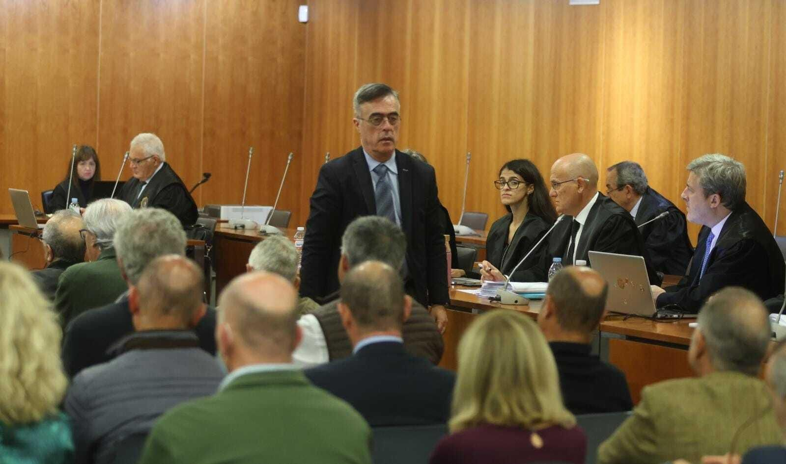 Antonio Barrientos, exalcalde de Estepona, durante el juicio este lunes.