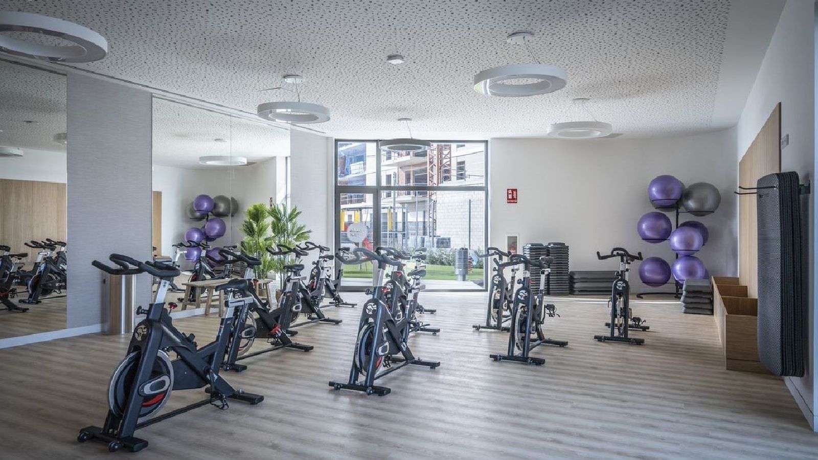 Salas del gimnasio del Laelia Club.