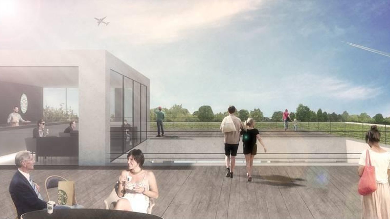 El proyecto ideado por el Grupo Lyncis para el aeropuerto, era el de un modelo sostenible