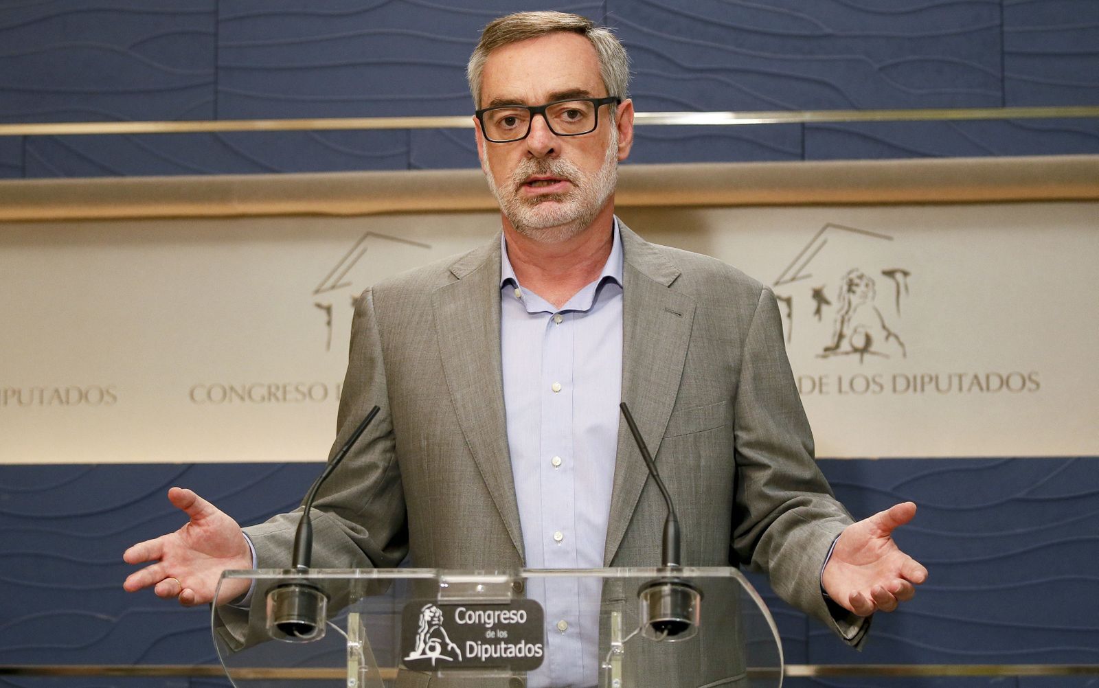 José Manuel Villegas en rueda de prensa.