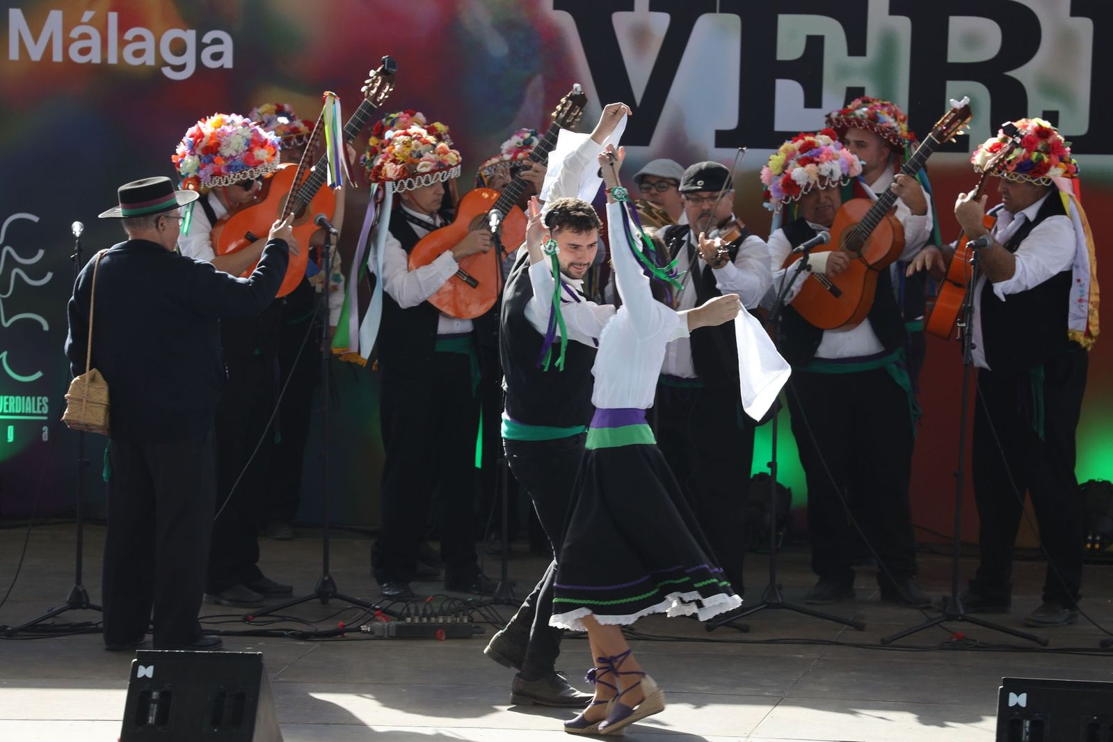 PAnda de Verdiales en la Fiesta Mayor de 2024.