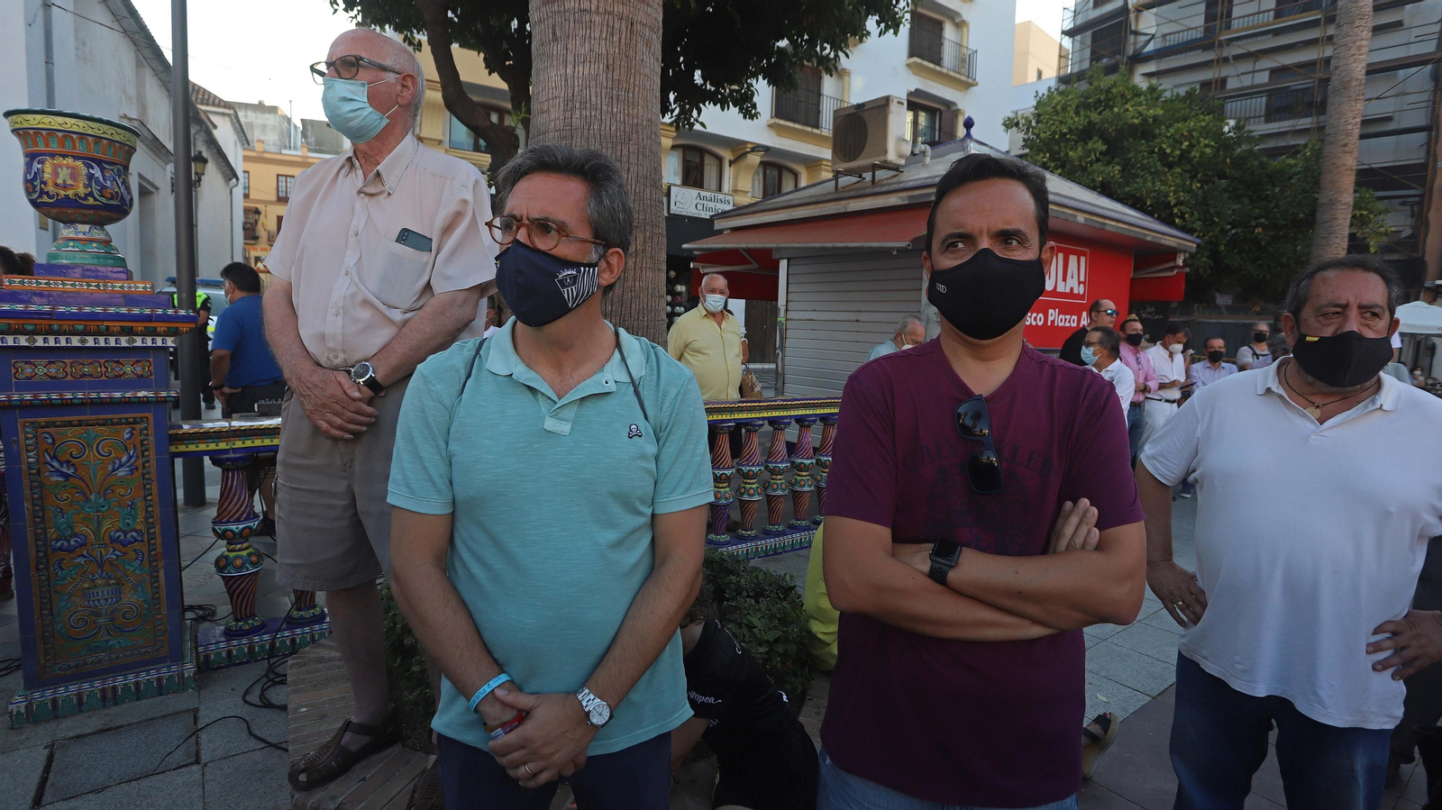Fotos de la concentración en homenaje a José Luis Domínguez Iborra en Algeciras