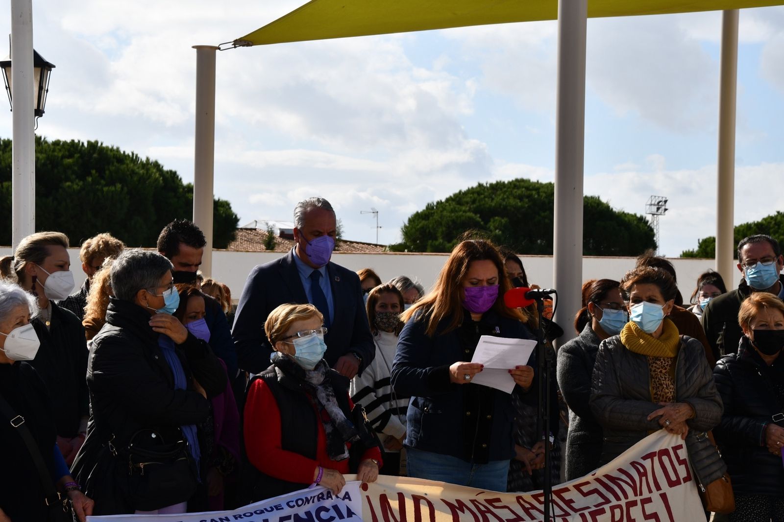 El atco contra la violencia de género en San Roque.