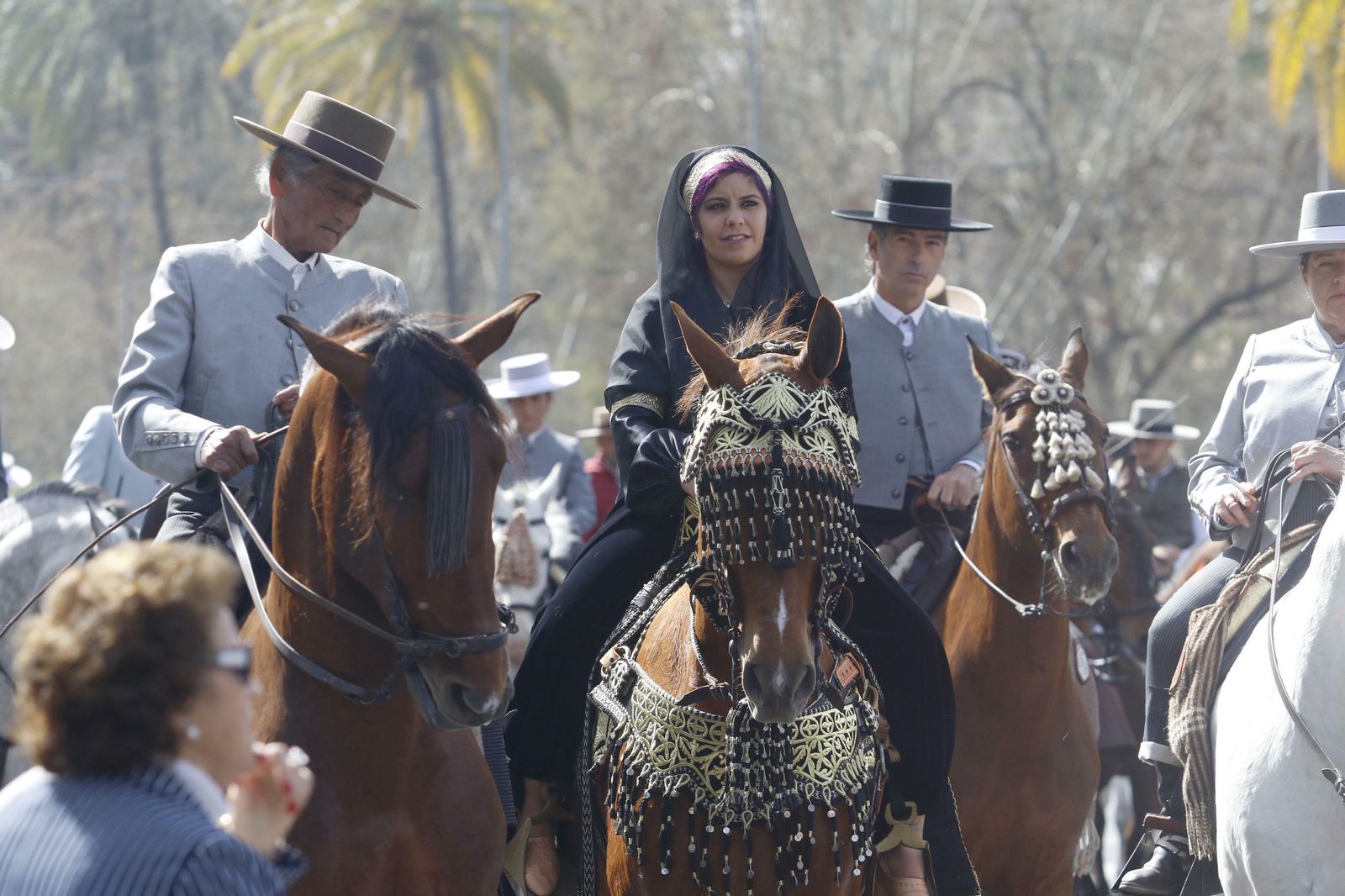 La marcha hípica por el 28-F en Córdoba, en fotos