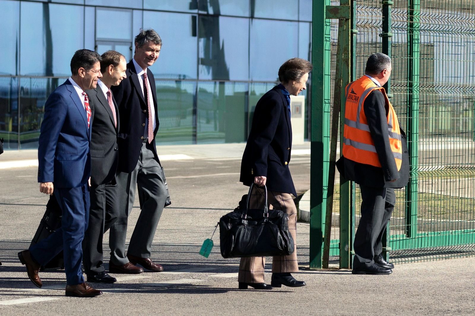 Las fotos de la visita de la princesa Ana de Inglaterra a Gibraltar