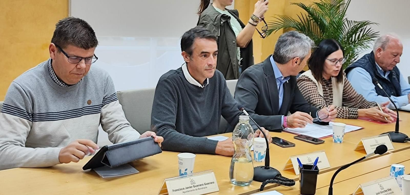 El grupo socialista en la Asamblea de la Mancomunidad de Municipios de la Costa del Sol Occidental.