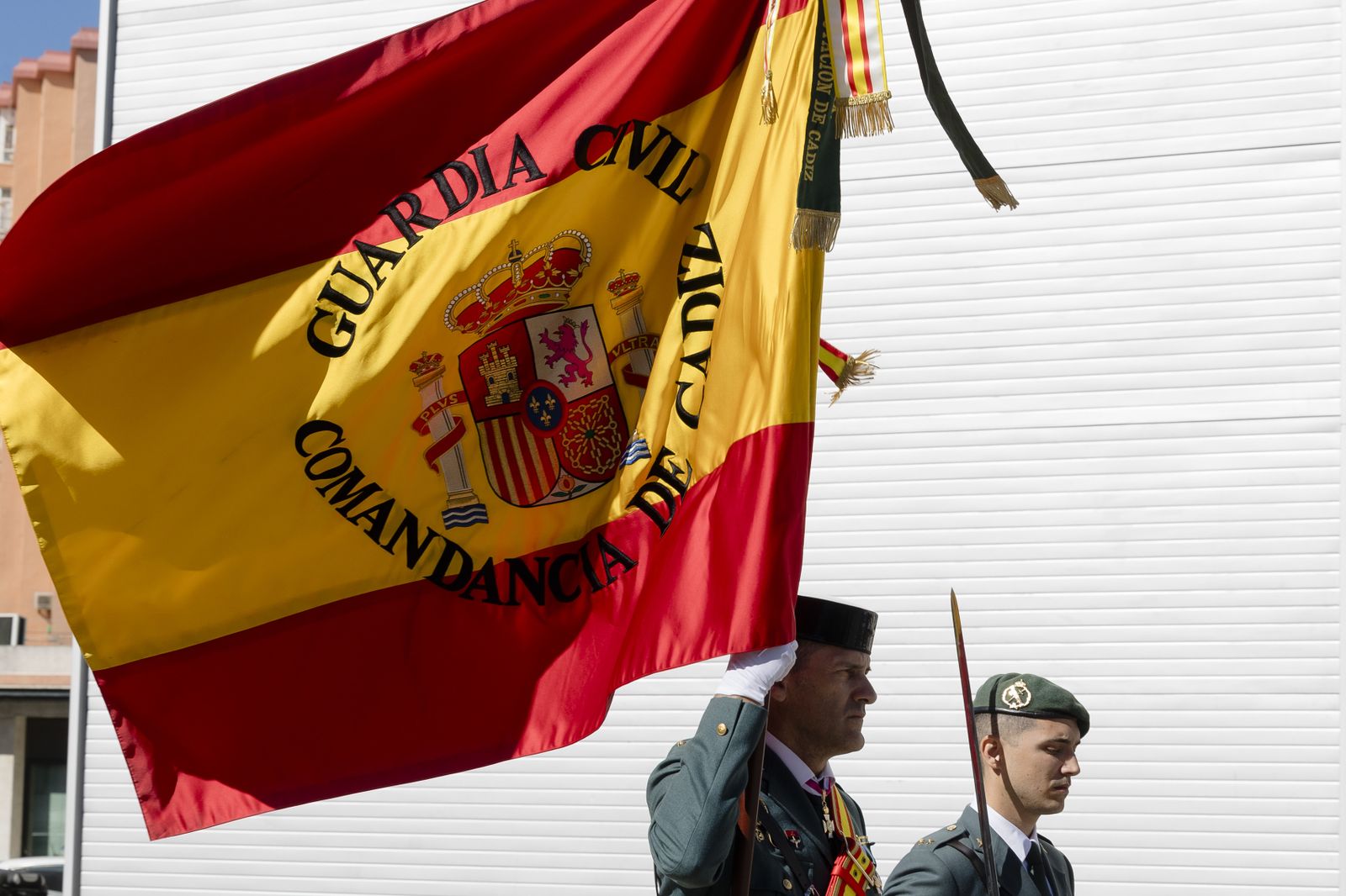 Toma de posesión del coronel Luis Martín Velasco como jefe de la Comandancia de la Guardia Civil  de Cádiz
