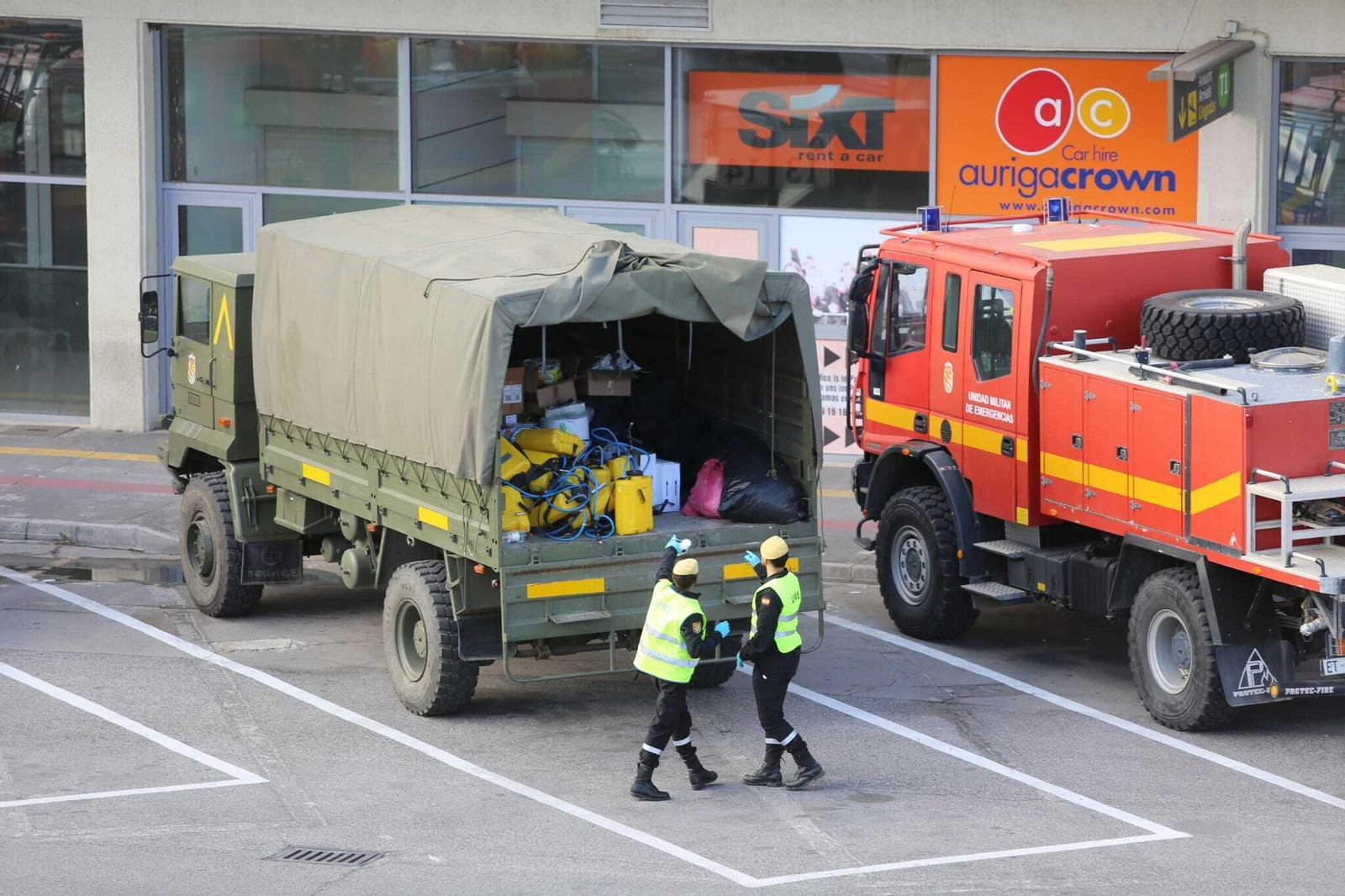 Las fotos del Ejército desplegado en Málaga