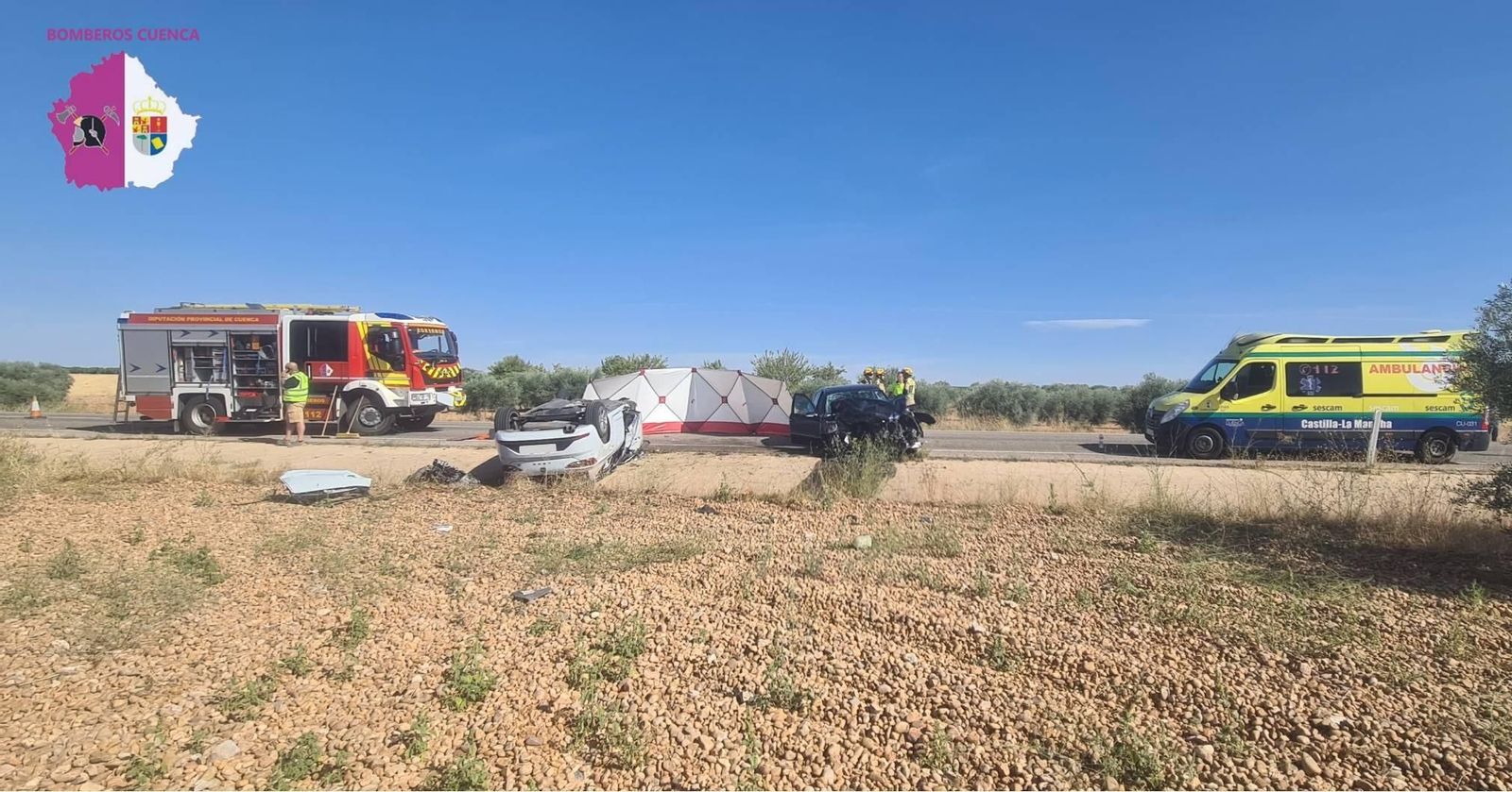 Accidente en Sisante con cinco fallecidos.