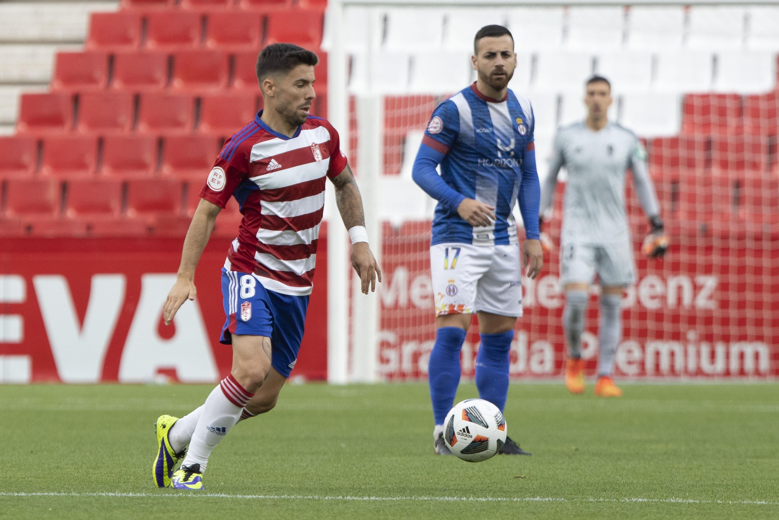 Martín Solar, en el encuentro ante el Avilés.