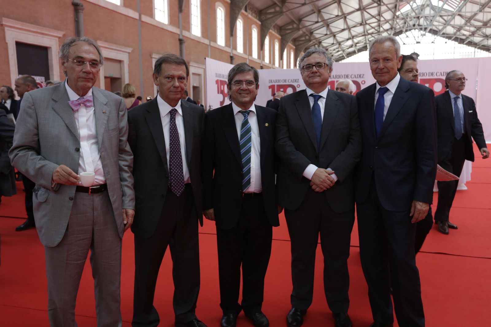 Salvador y José Manuel Pascual, del Grupo Pascual, con Antonio Lorenzo, Antonio Yélamo y José Pozo.