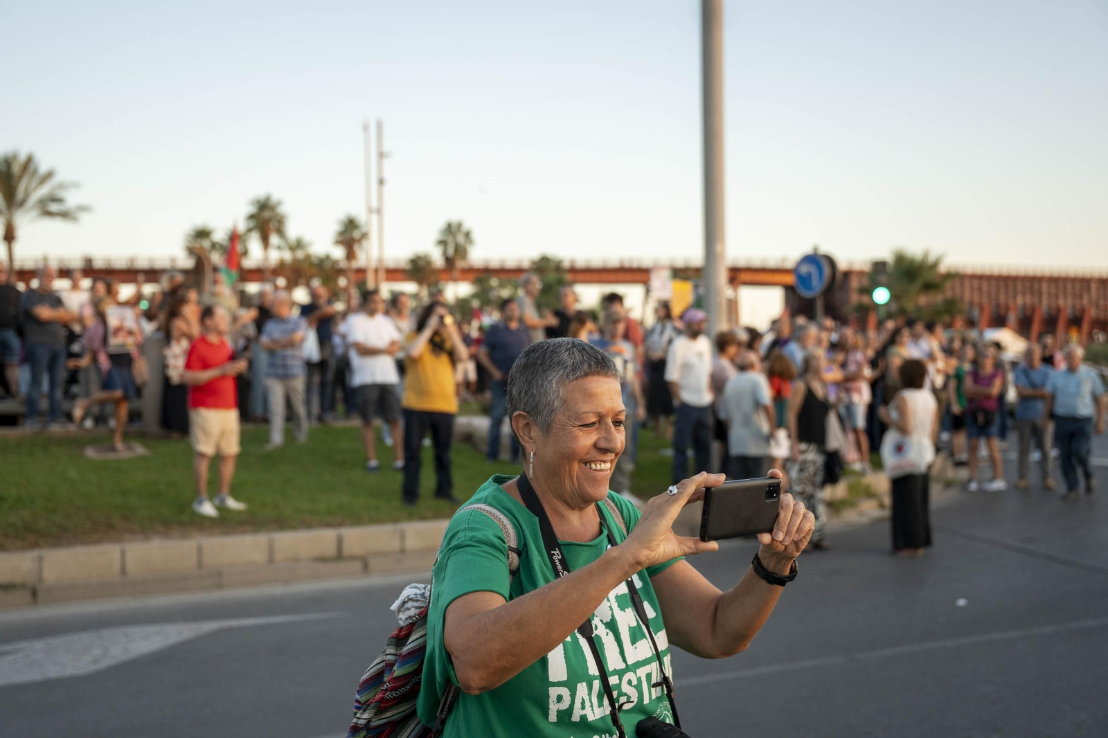 Manifestación convocada por la Plataforma Almería por Palestina