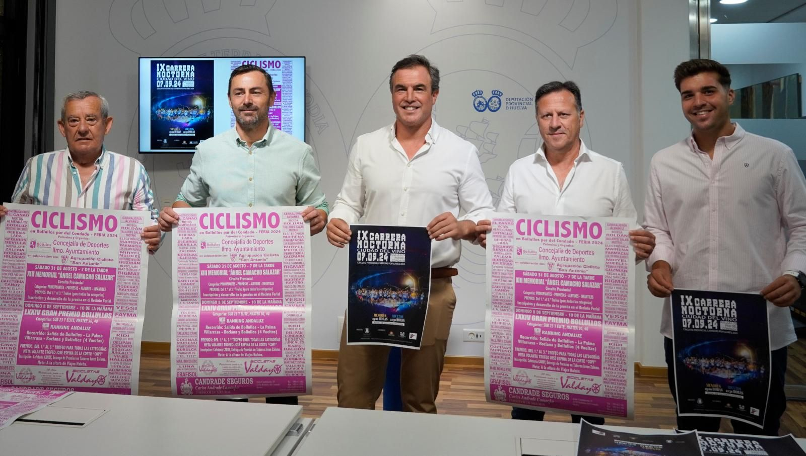 Presentación de las dos citas deportivas en la Diputación de Huelva. Presentación de las dos citas deportivas en la Diputación de Huelva.