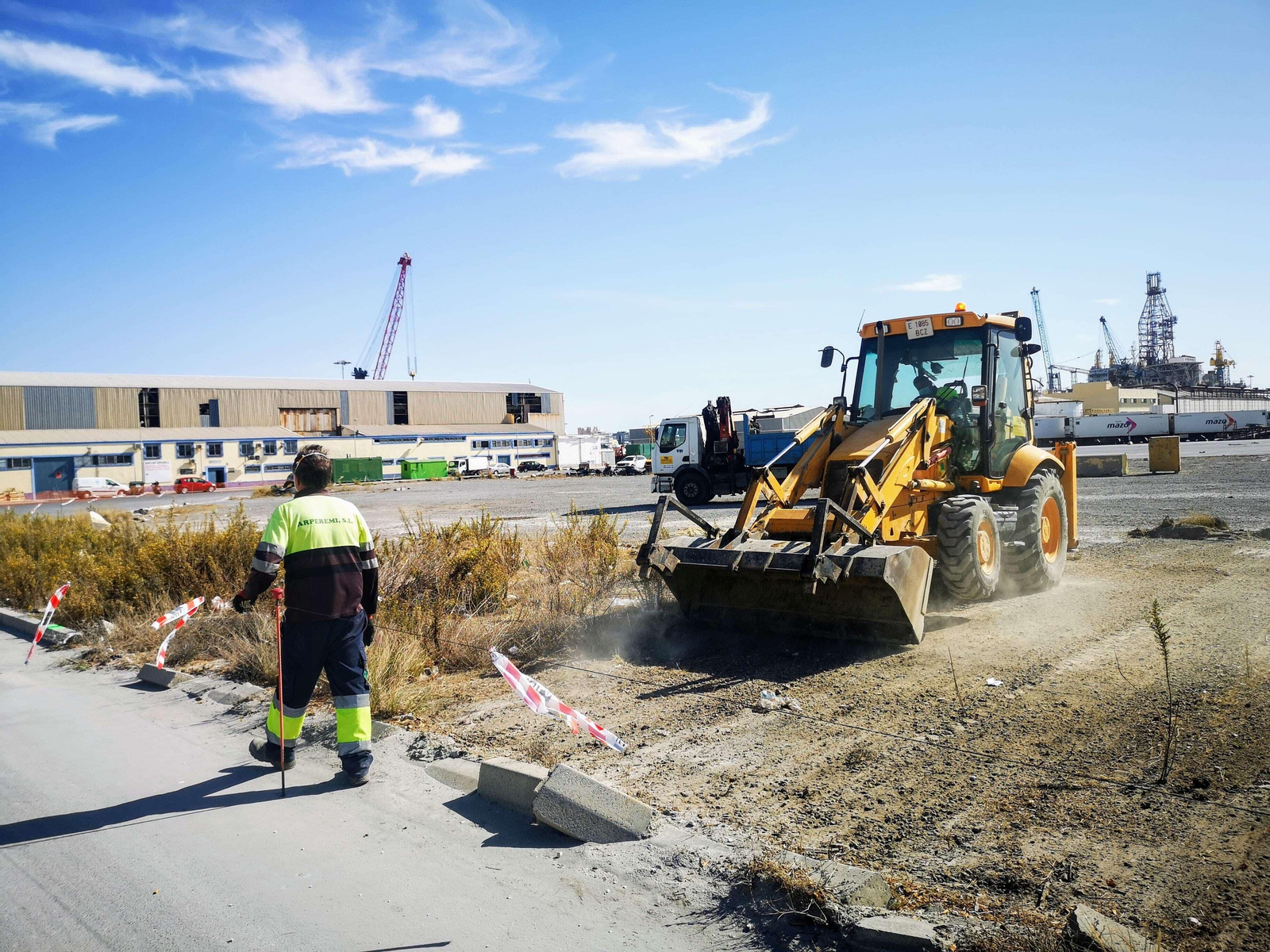 Obras de la nueva terminal.