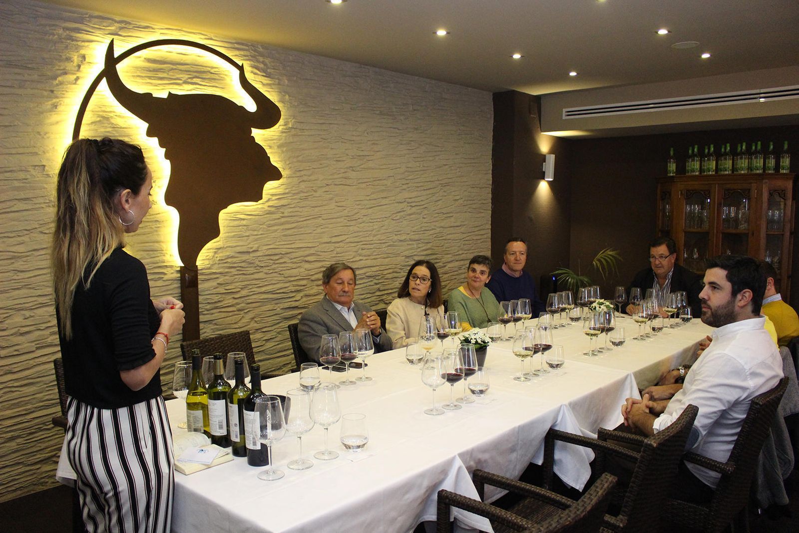 Un momento de la cata.