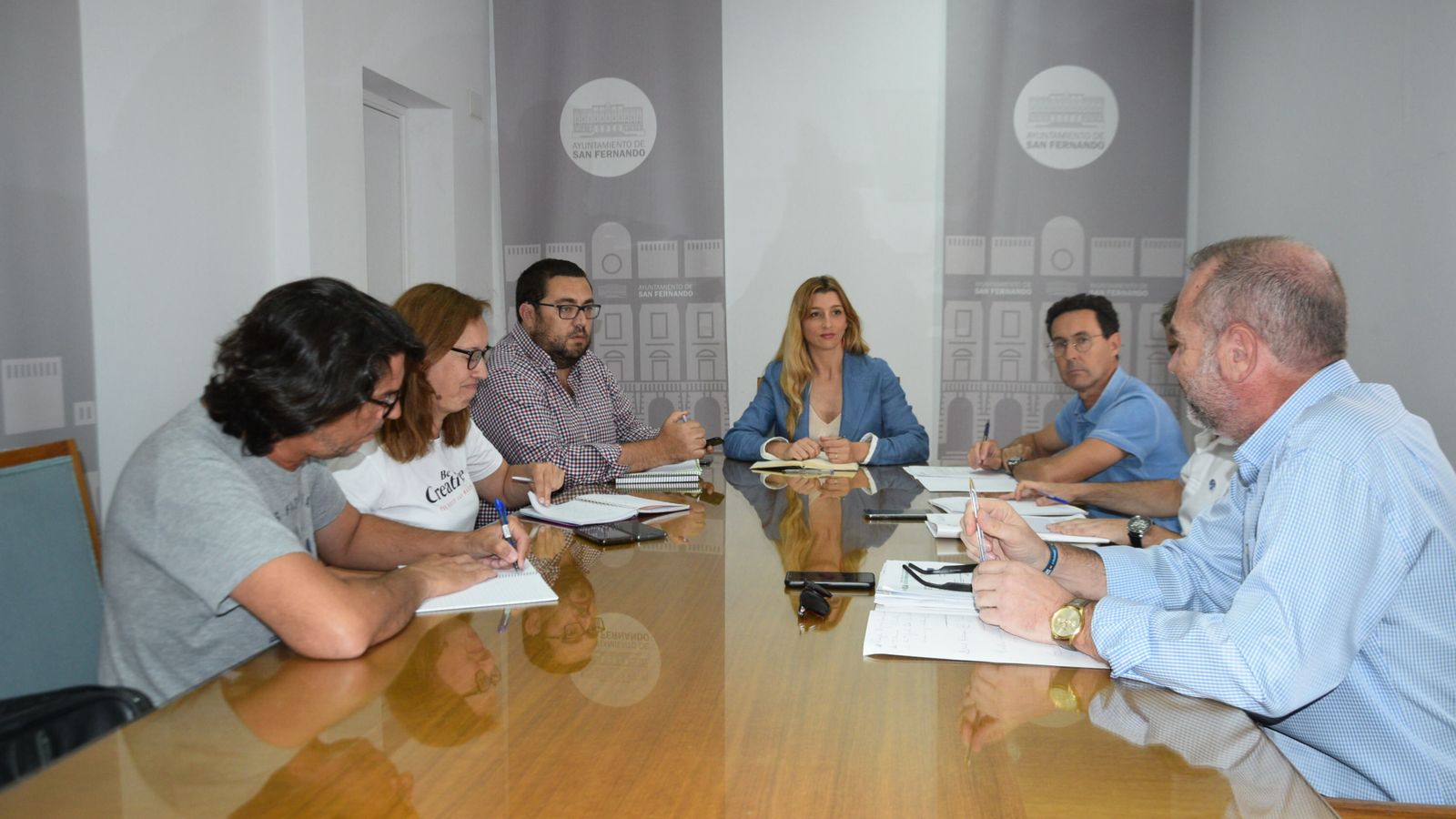 Reunión de la concejala Claudia Márquez con técnicos municipales y de Esisa.