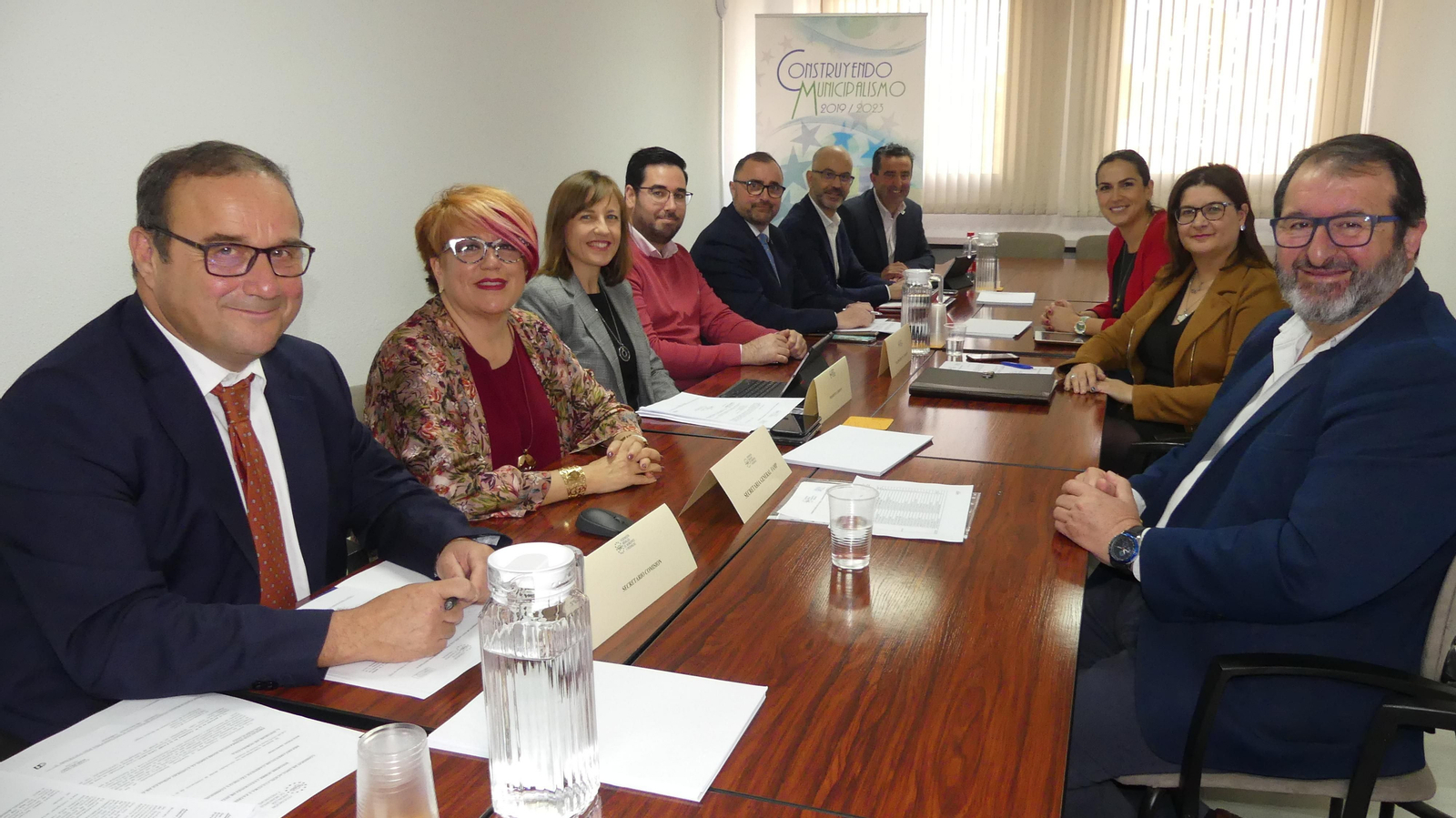 Un instante de la celebración de esta comisión.