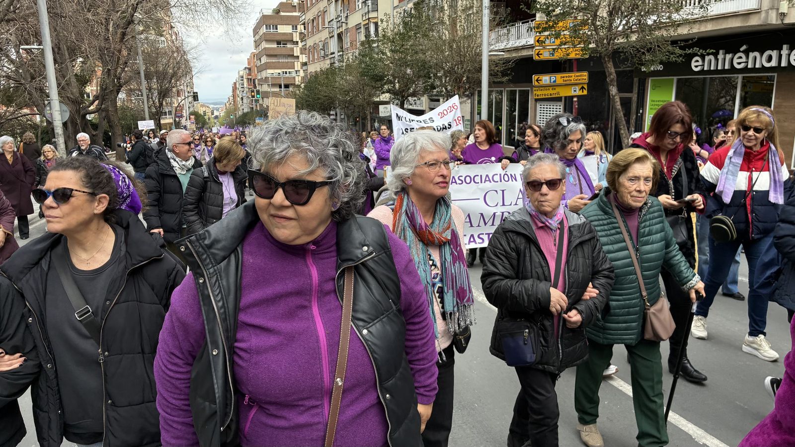 Manifestación del Día de la Mujer en Jaén.
