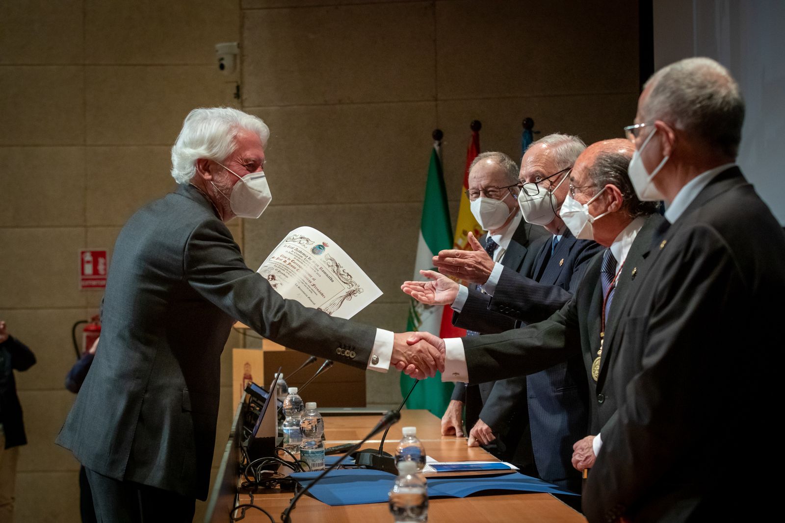 Las imágenes del acto de ingreso en la Academia de San Romualdo de Jesús Castiñeiras Fernández