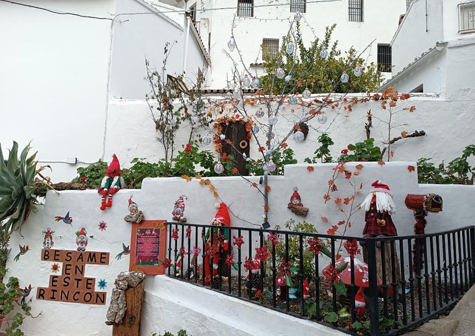 Decoración navideña de El Rincón del Beso