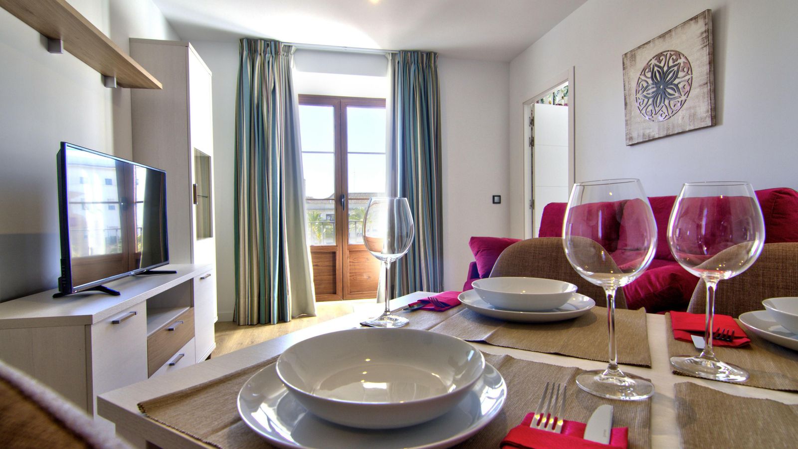 Vista del salón del apartamento ‘Fino’.