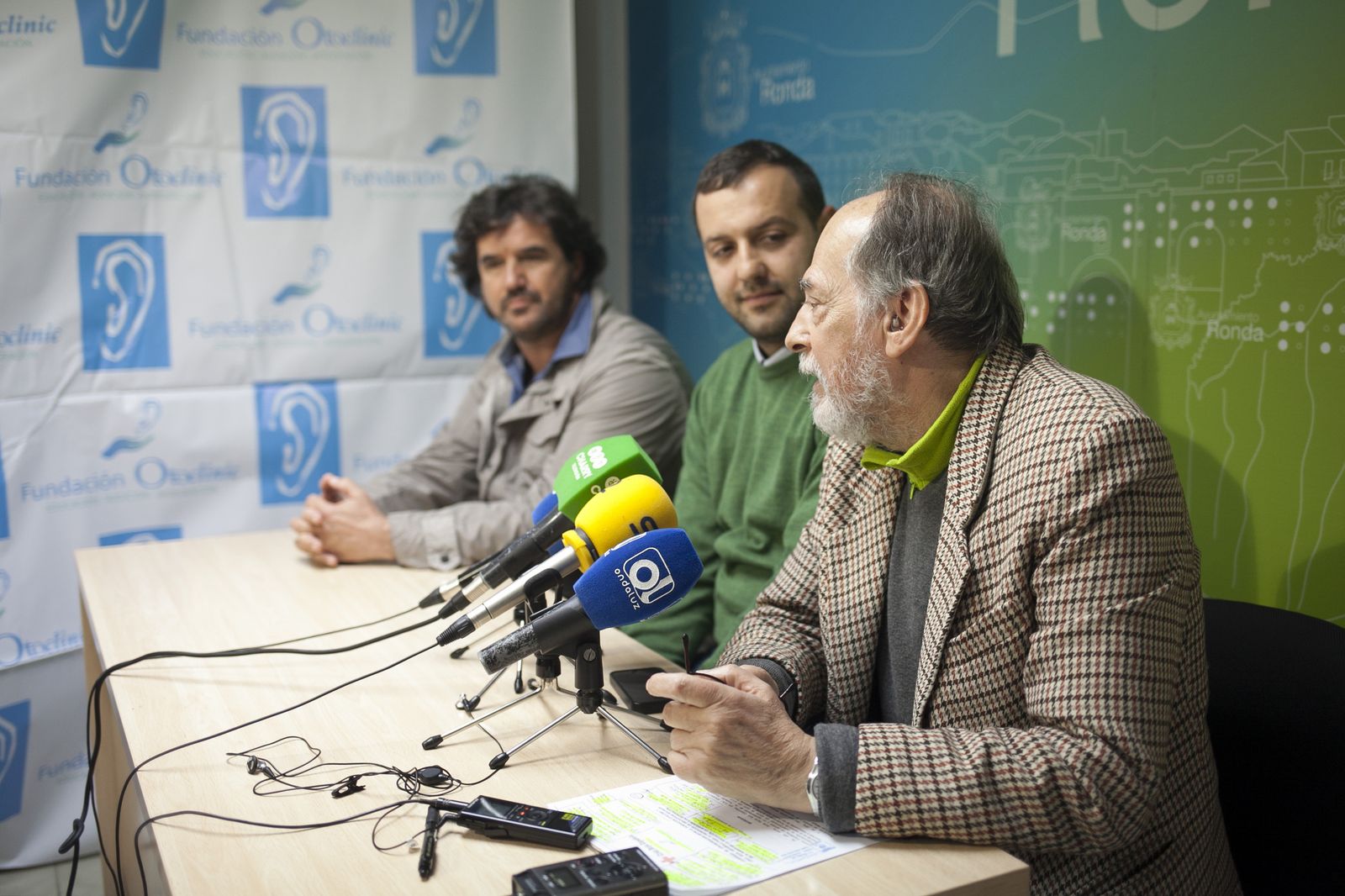 Presentación del convenio, ayer.