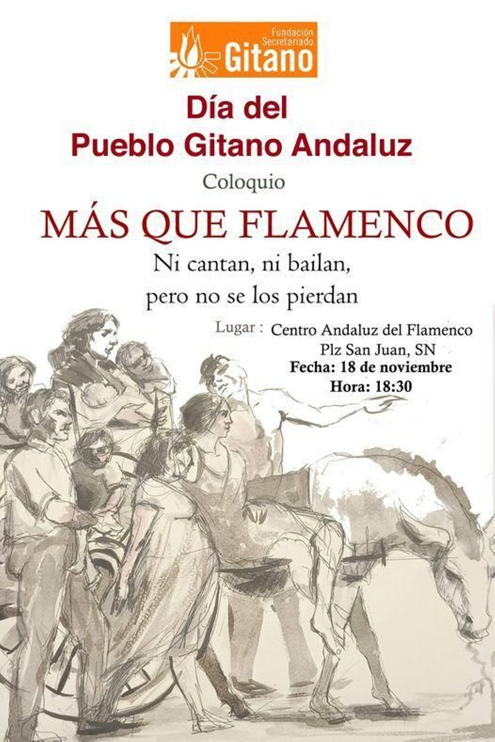 Cartel del Día del Pueblo Gitano Andaluz 2022.