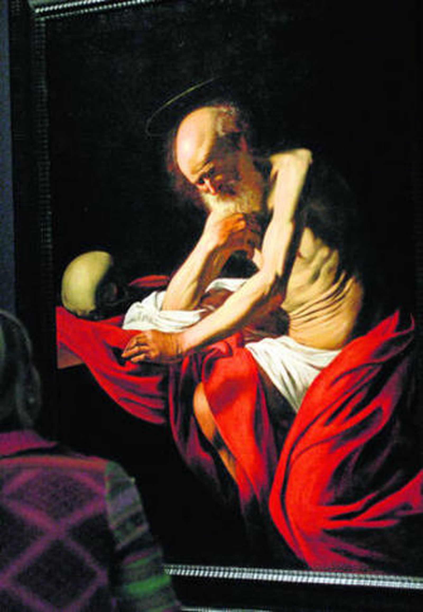 Cuadro de 'San Jerónimo' pintado por Caravaggio y que se puede contemplar en El Prado.