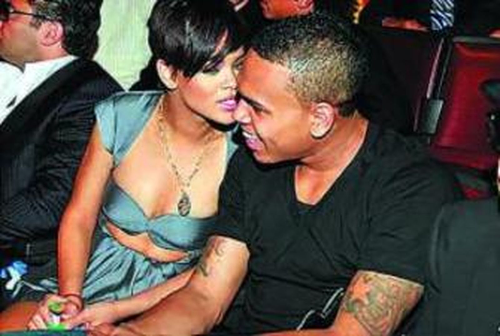 Rihanna se deja ver con su actual novio, Chris Brown