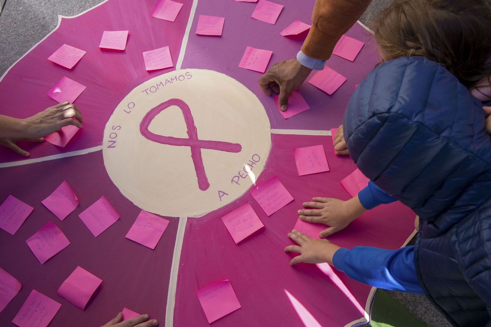 Acto por el Día internacional del cáncer de mama.