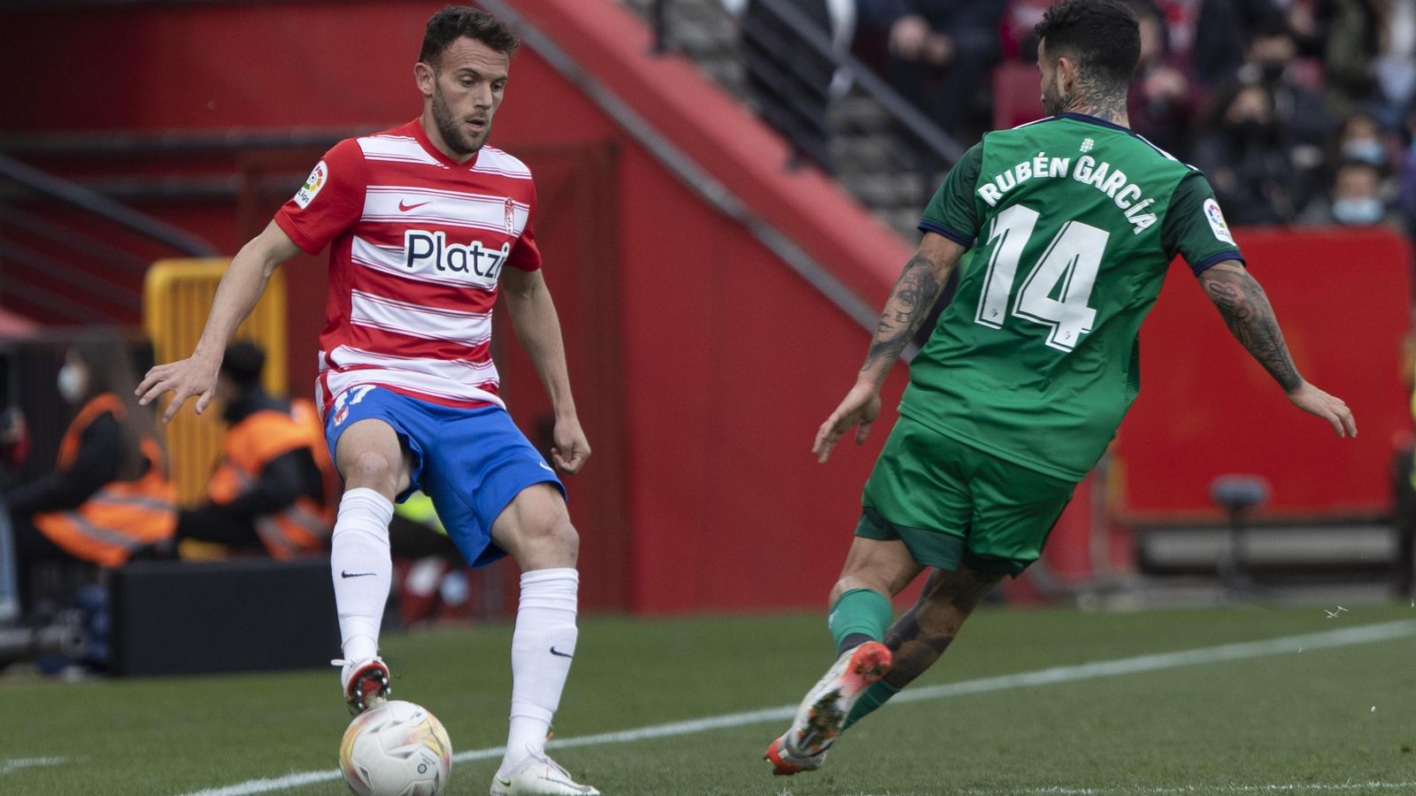 Quini entró en la segunda mitad pero no cuajó un buen partido.