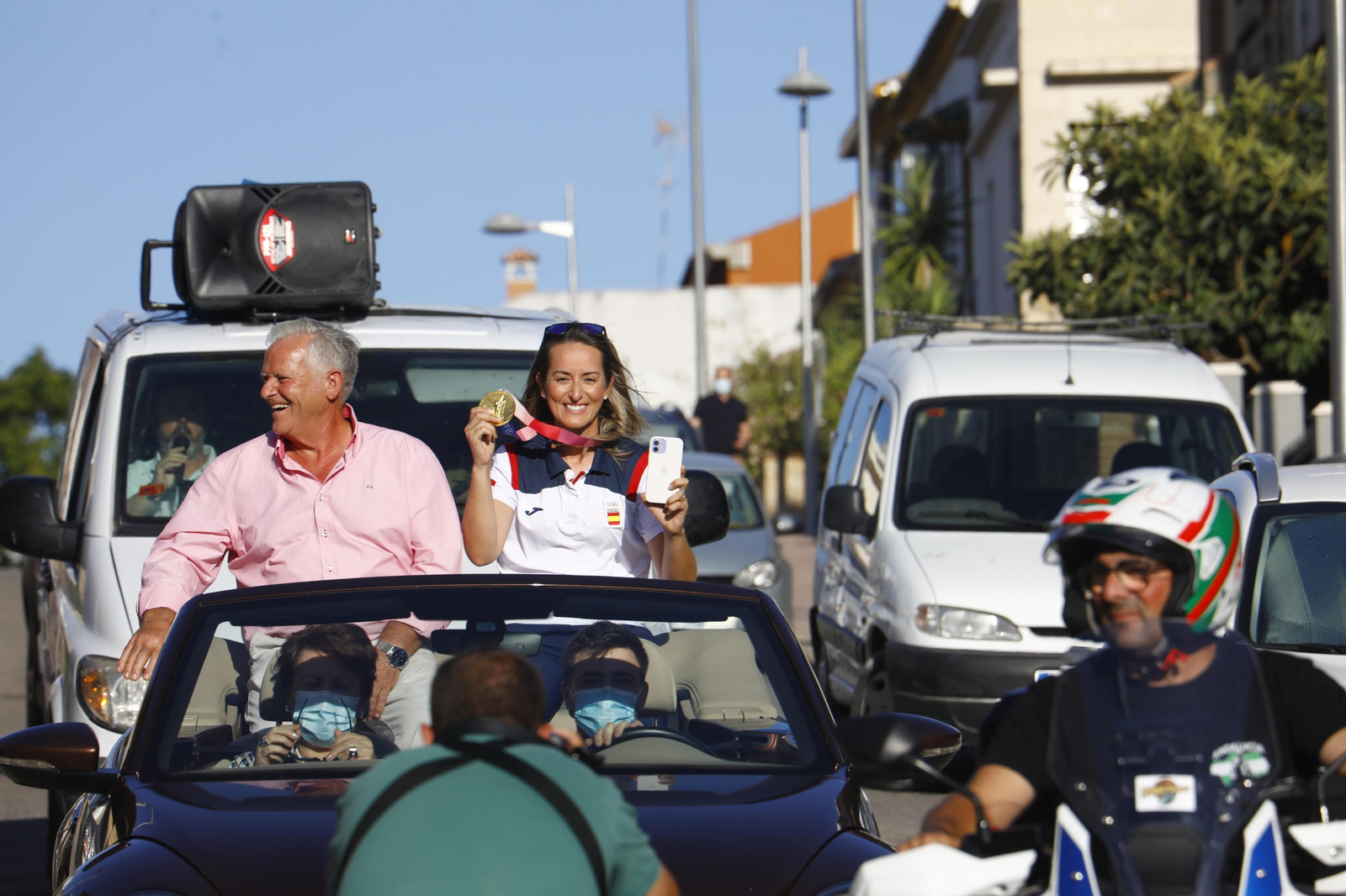 Las imágenes del homenaje a Fátima Gálvez en Baena tras su oro olímpico en Tokio