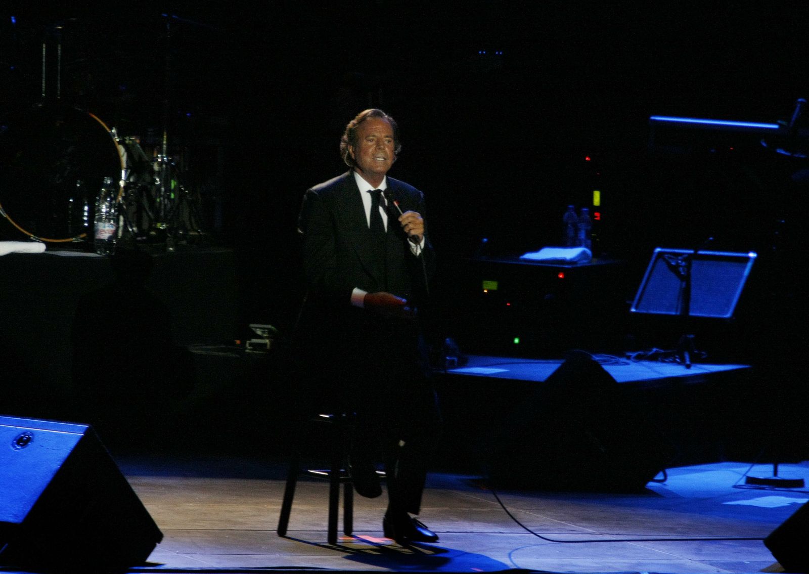 Julio Iglesias, durante un concierto.