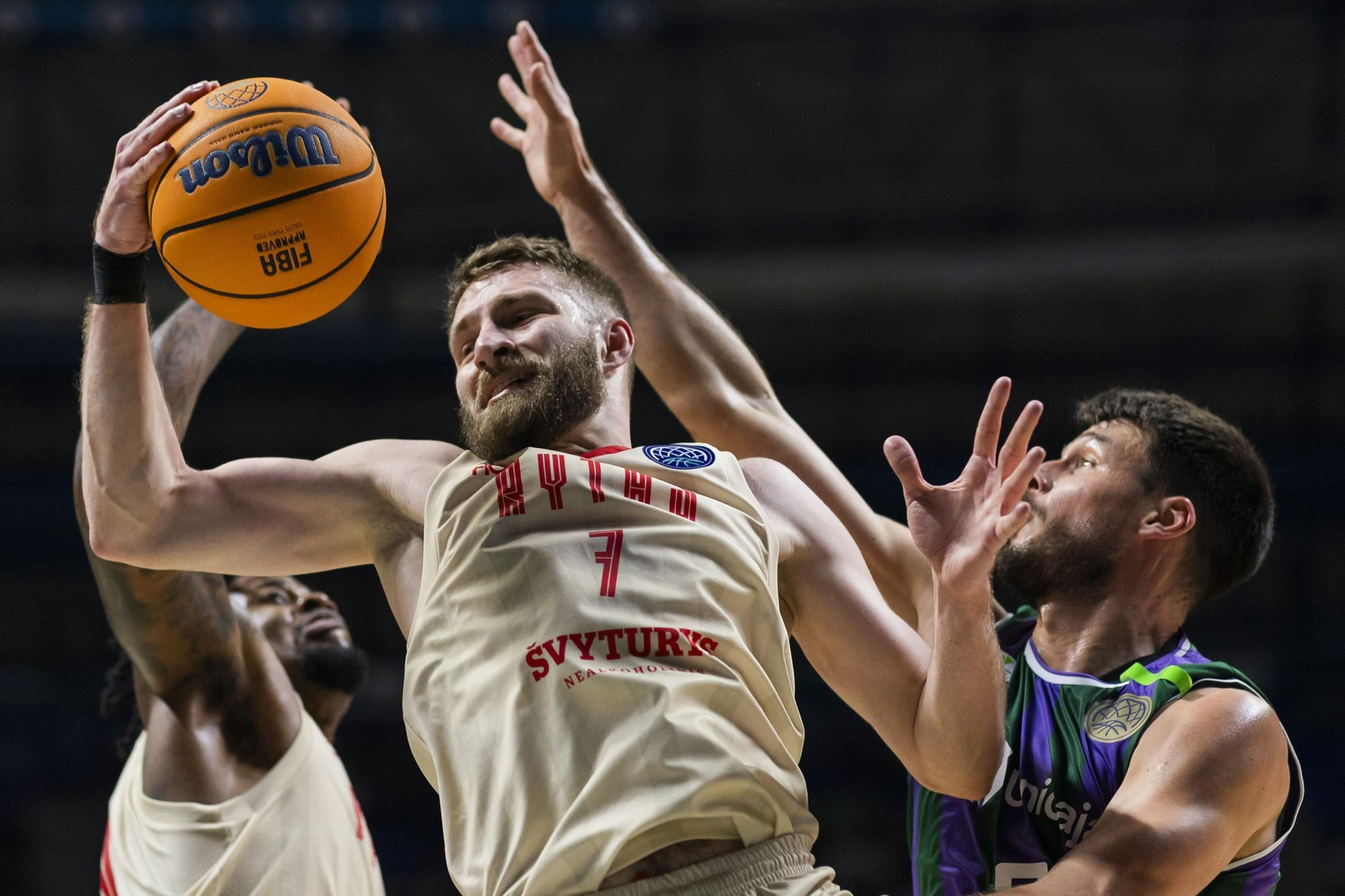 Radzevicius, la pasada temporada ante el Unicaja.