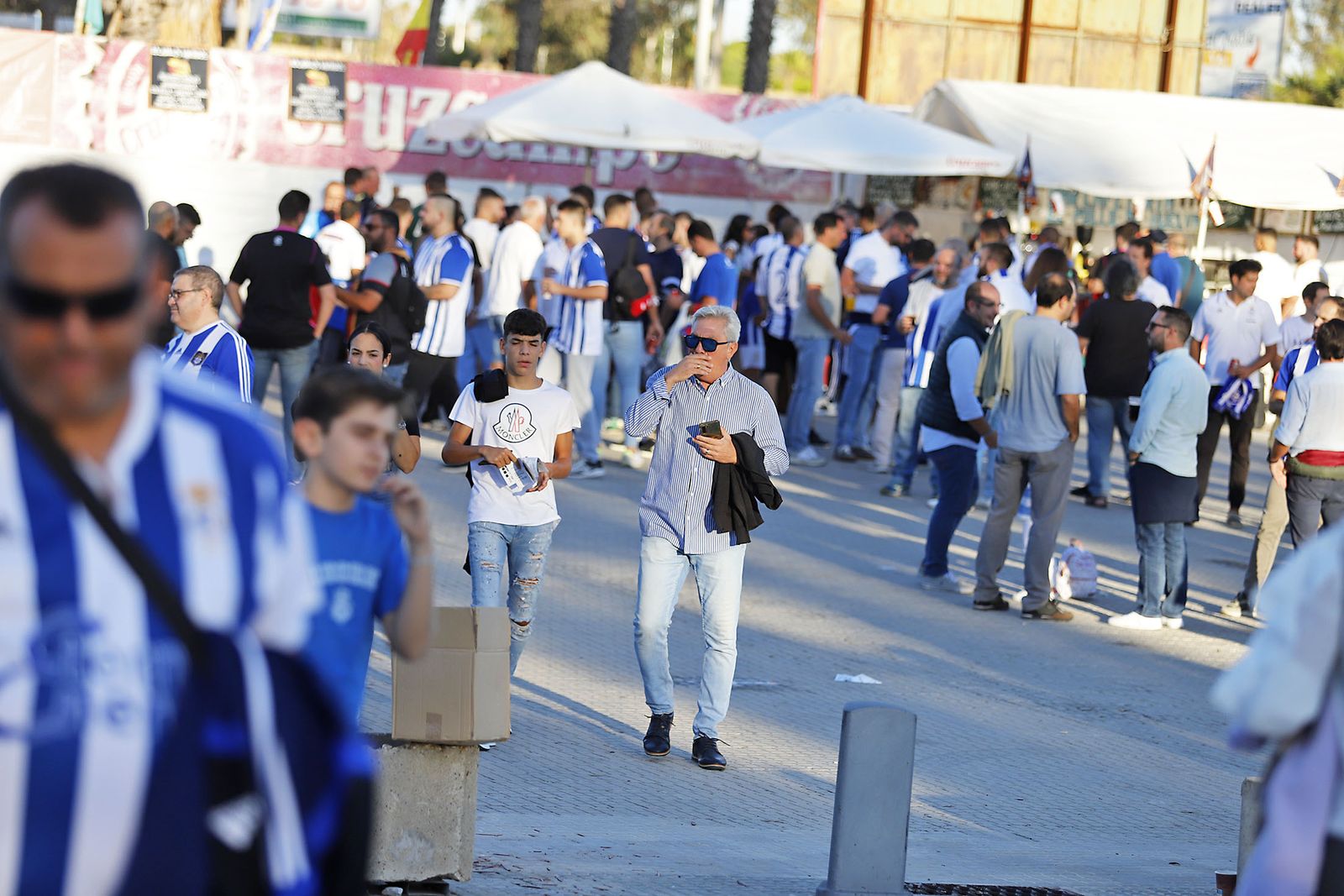 Imágenes del ambiente en el encuentro entre el Recreativo de Huelva y el CD Castellón