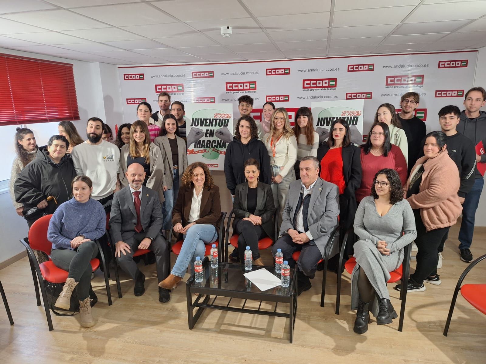 La ministra de Juventud e Infancia, Sira Rego, en el encuentro con jóvenes malagueños