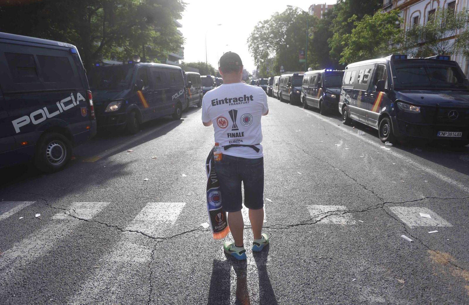 Blindaje policial en los accesos al Sánchez Pizjuan