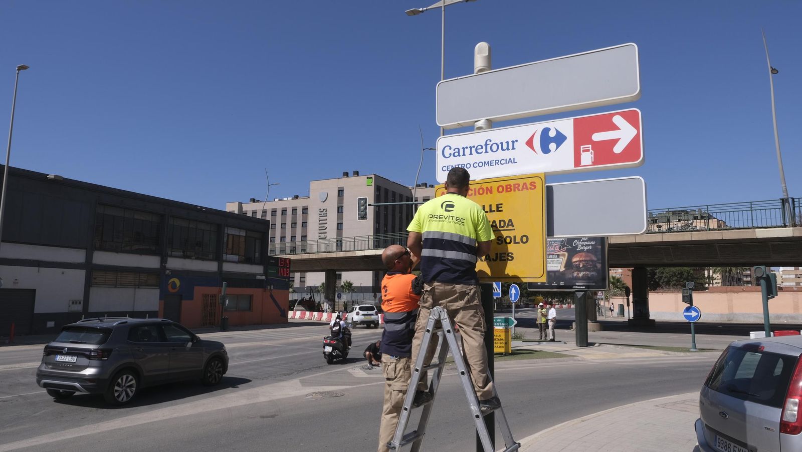 Corte de la Avenida de Montserrat por las obras del soterramiento del AVE, en imágenes