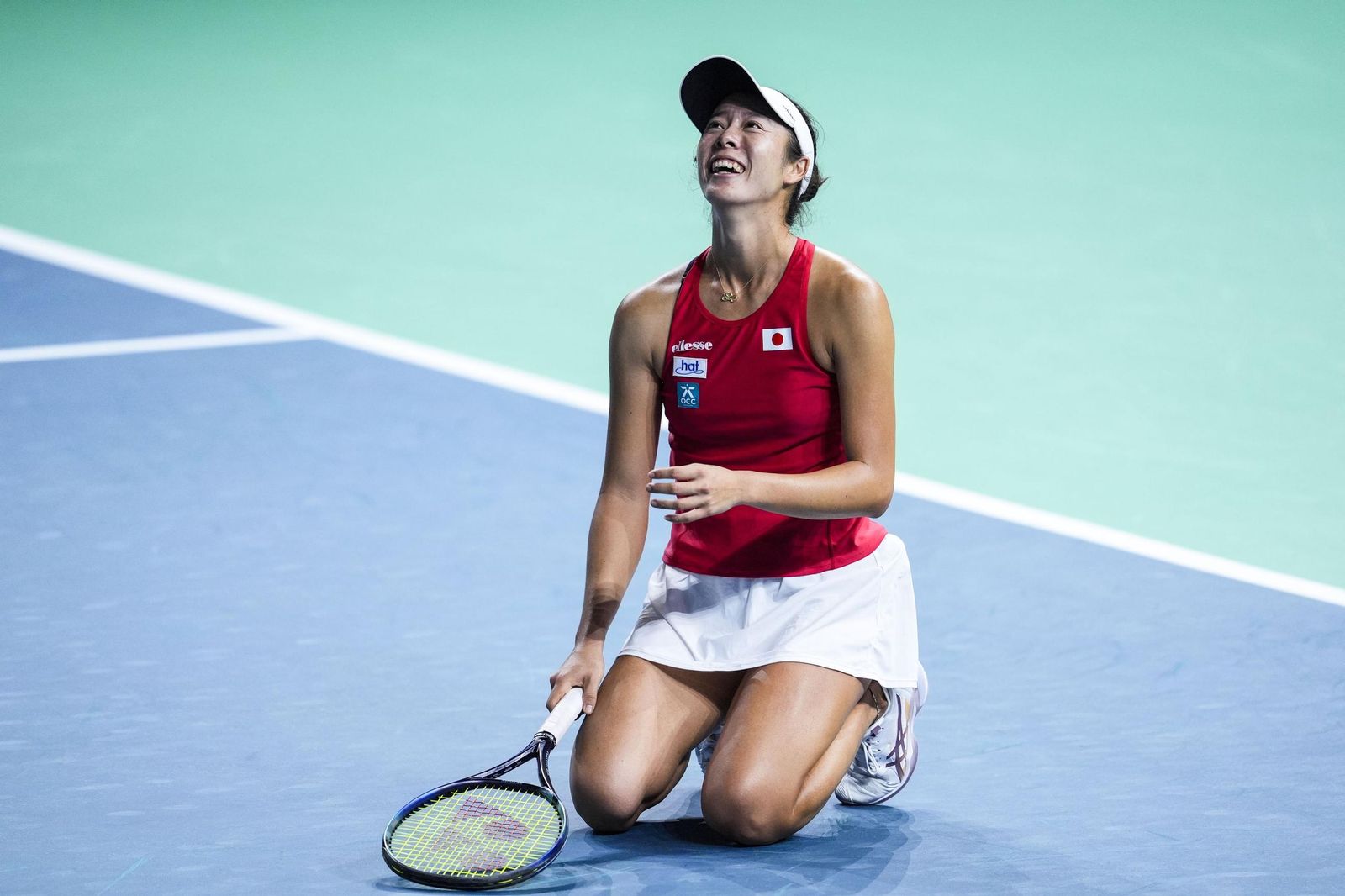 El Italia-Japón de la Billie Jean King en Málaga, en fotos