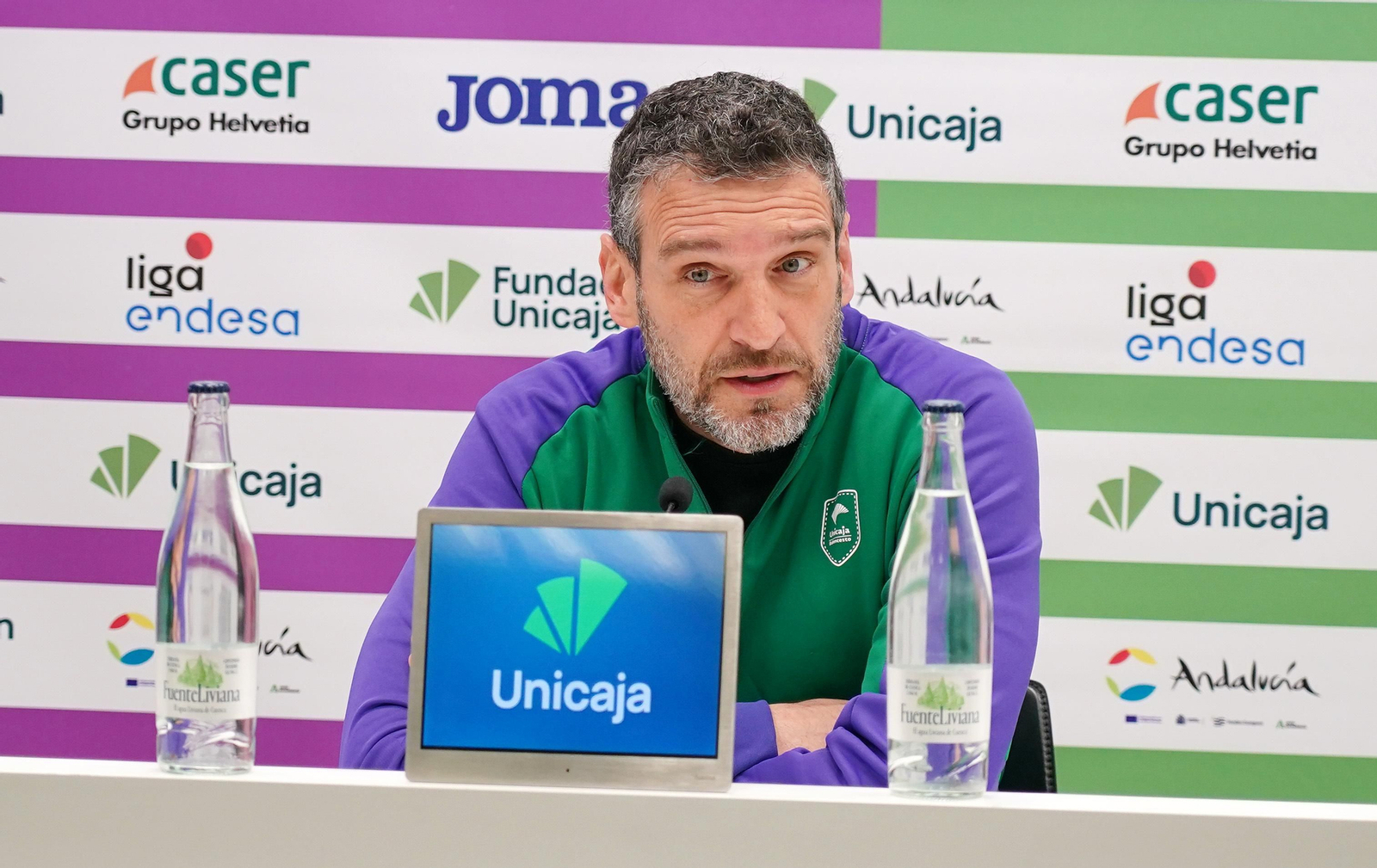 Ibon Navarro, en sala de prensa